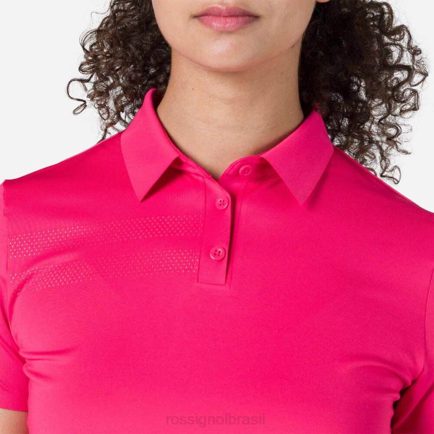 topos Rossignol camisa polo leve e respirável doce rosa mulheres XP60722