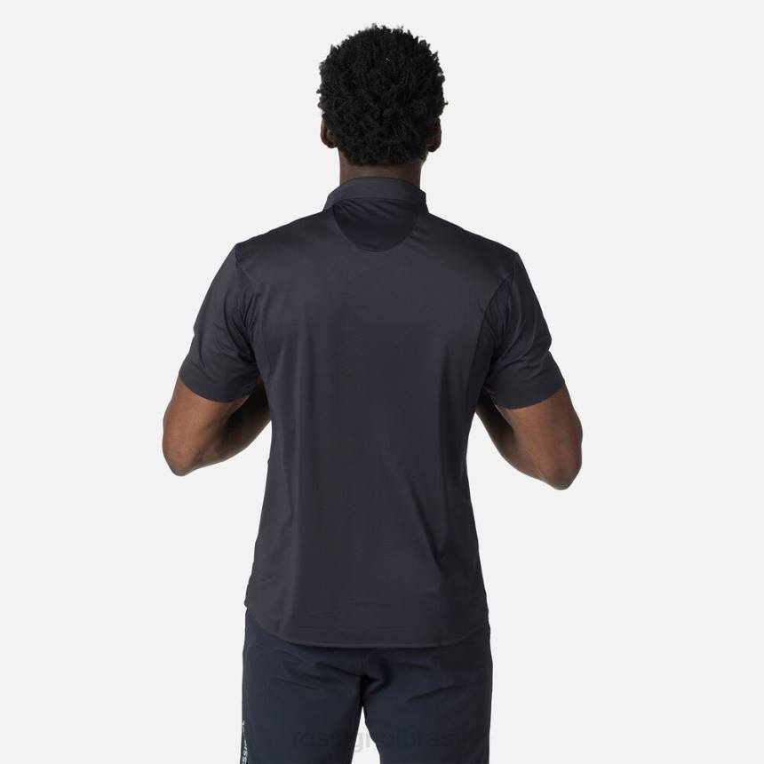 topos Rossignol camisa polo leve e respirável preto homens XP6011