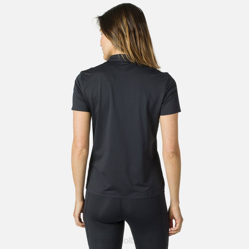 topos Rossignol camisa polo leve e respirável preto mulheres XP60833