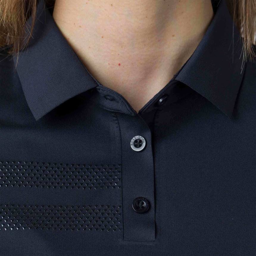 topos Rossignol camisa polo leve e respirável preto mulheres XP60833