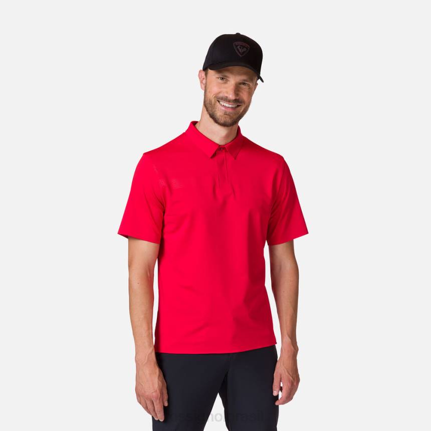 topos Rossignol camisa polo leve e respirável vermelho esportivo homens XP60110