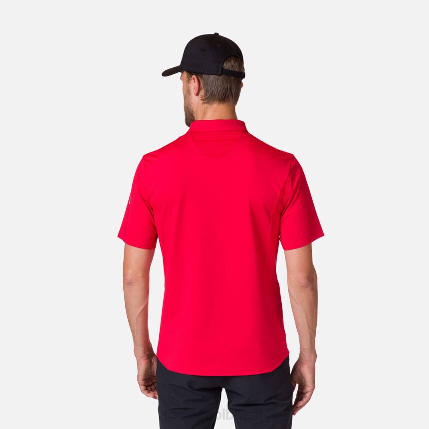 topos Rossignol camisa polo leve e respirável vermelho esportivo homens XP60110