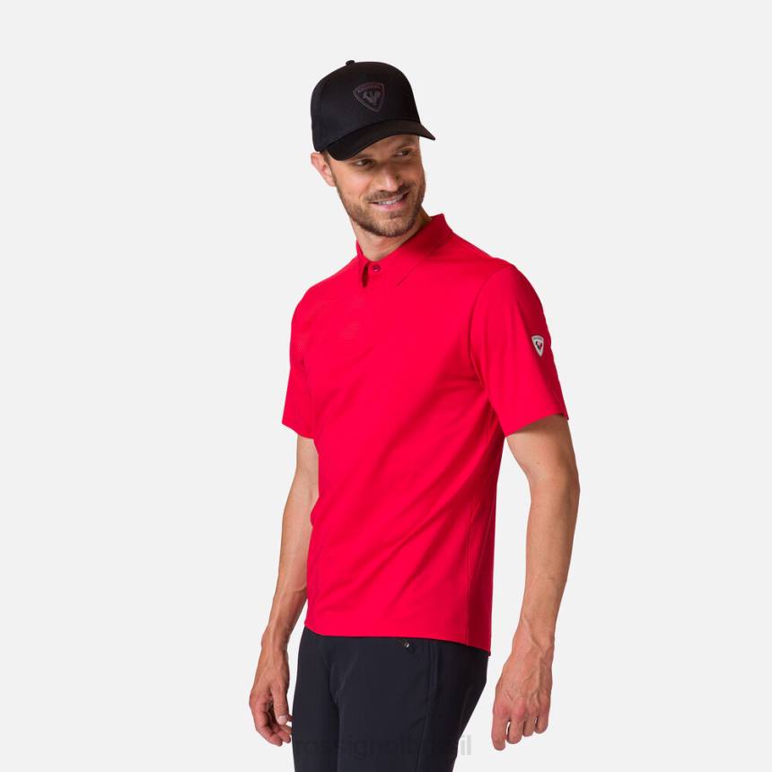 topos Rossignol camisa polo leve e respirável vermelho esportivo homens XP60110