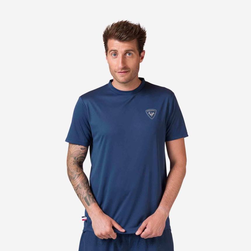 topos Rossignol camiseta ativa azul marinho homens XP6055