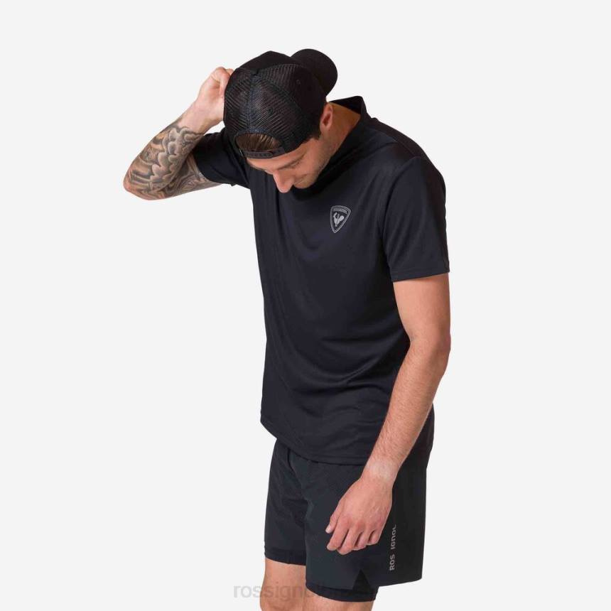 topos Rossignol camiseta ativa preto homens XP60283