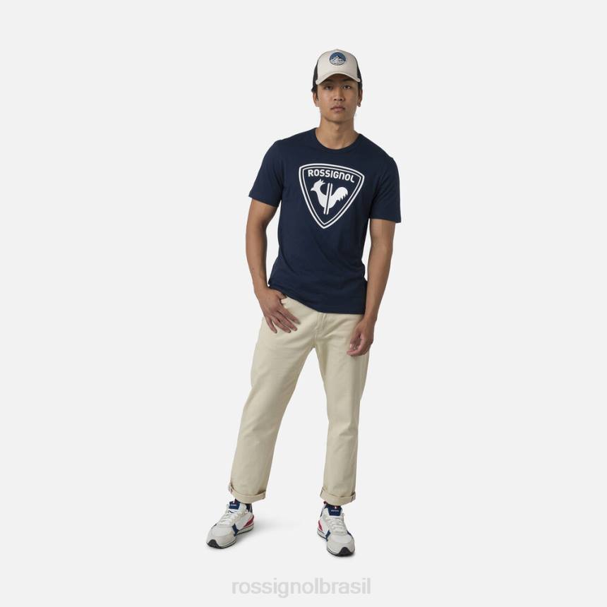 topos Rossignol camiseta com logotipo azul marinho homens XP60291