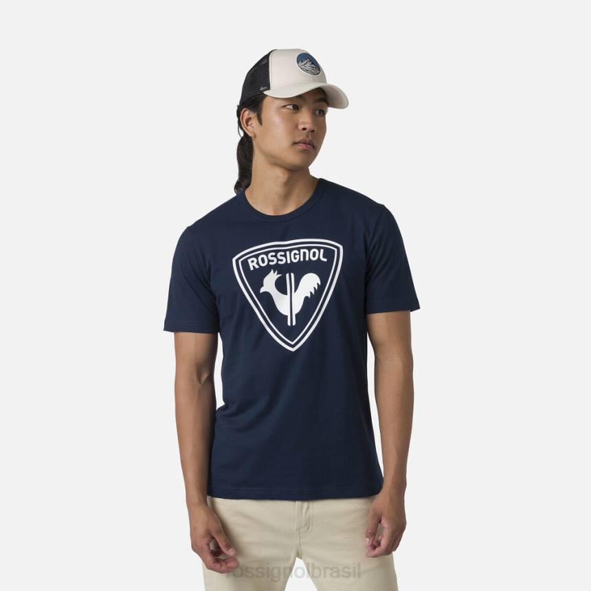 topos Rossignol camiseta com logotipo azul marinho homens XP60291