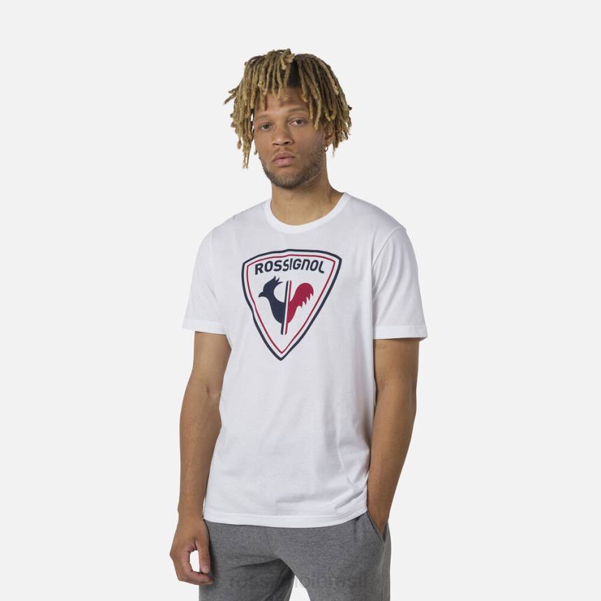 topos Rossignol camiseta com logotipo branco homens XP6017