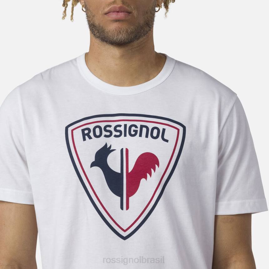 topos Rossignol camiseta com logotipo branco homens XP6017