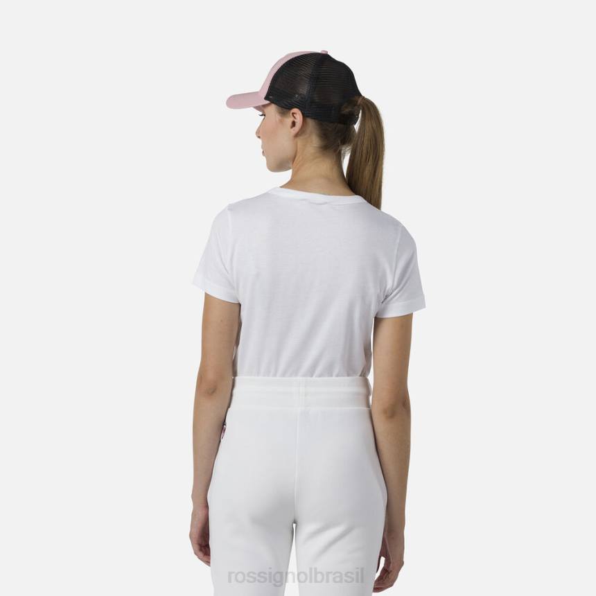 topos Rossignol camiseta com logotipo branco mulheres XP60694