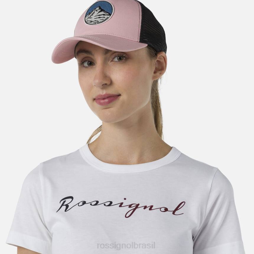 topos Rossignol camiseta com logotipo branco mulheres XP60694