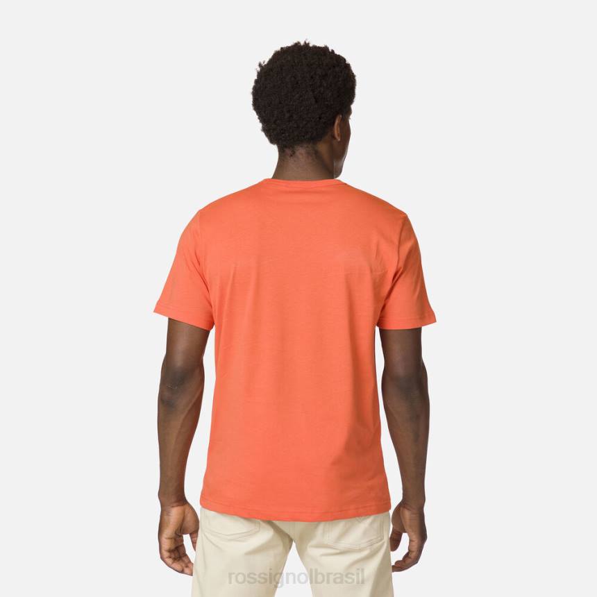 topos Rossignol camiseta com logotipo laranja flamejante homens XP60492