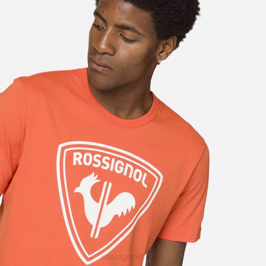 topos Rossignol camiseta com logotipo laranja flamejante homens XP60492