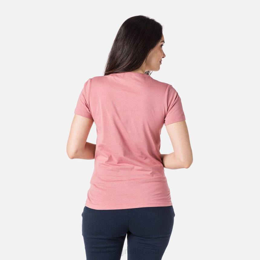 topos Rossignol camiseta com logotipo parede de rosa mulheres XP60696