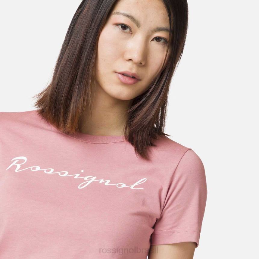 topos Rossignol camiseta com logotipo parede de rosa mulheres XP60696