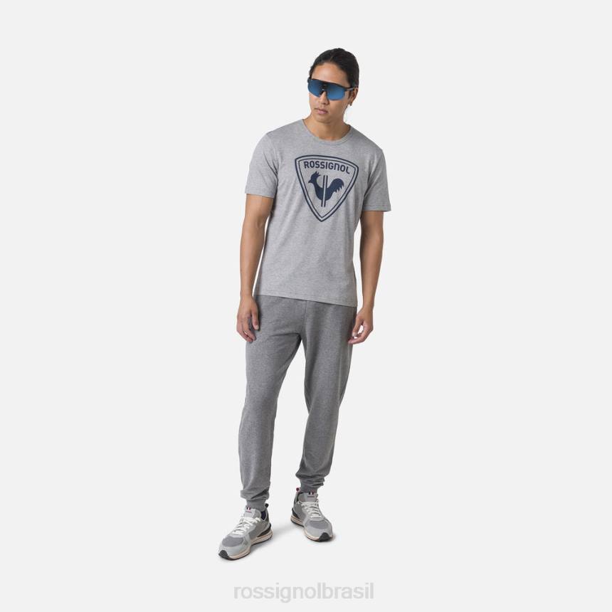 topos Rossignol camiseta com logotipo urze cinza homens XP6083