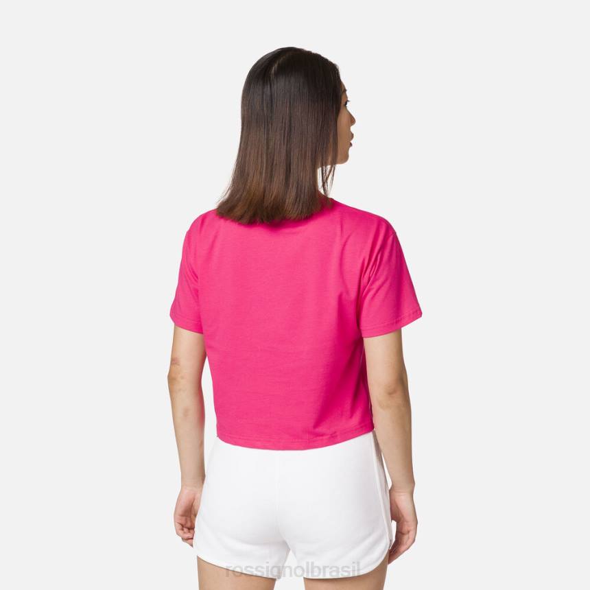 topos Rossignol camiseta cortada doce rosa mulheres XP60739