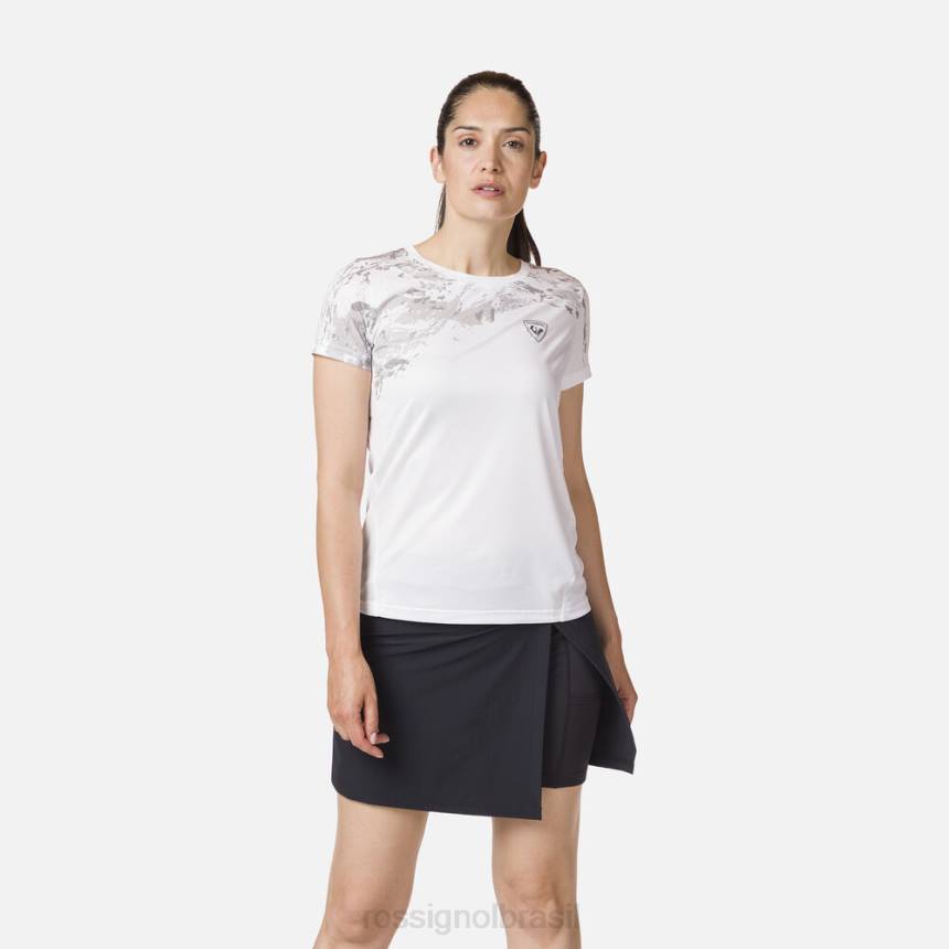 topos Rossignol camiseta leve branco mulheres XP60841