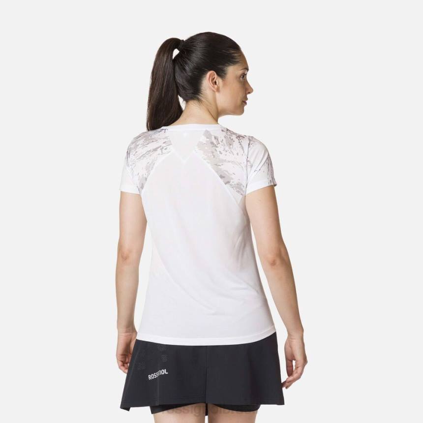 topos Rossignol camiseta leve branco mulheres XP60841