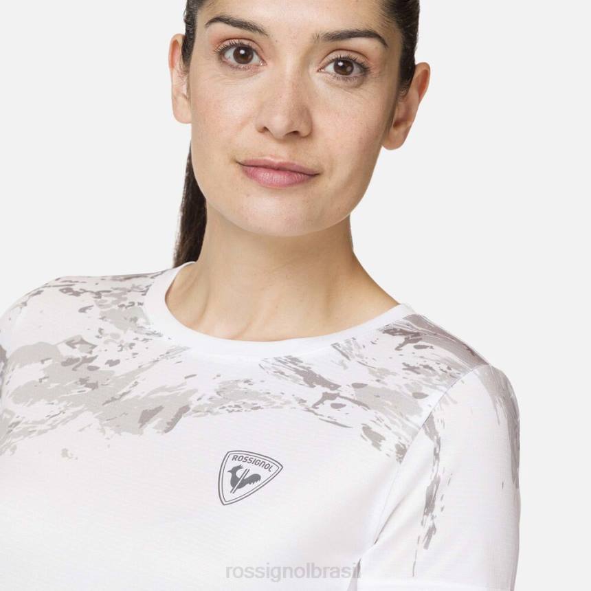 topos Rossignol camiseta leve branco mulheres XP60841