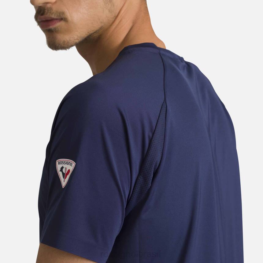 topos Rossignol camiseta leve e respirável azul marinho homens XP60140