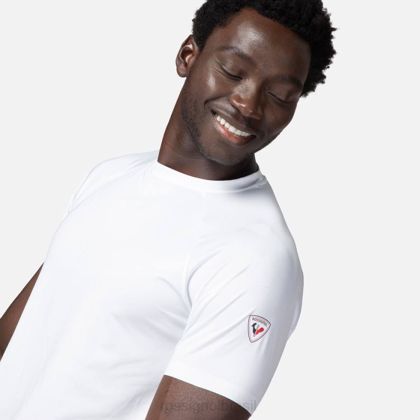 topos Rossignol camiseta leve e respirável branco homens XP6056