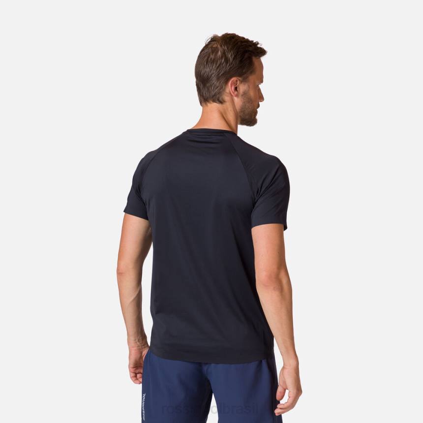 topos Rossignol camiseta leve e respirável preto homens XP6042