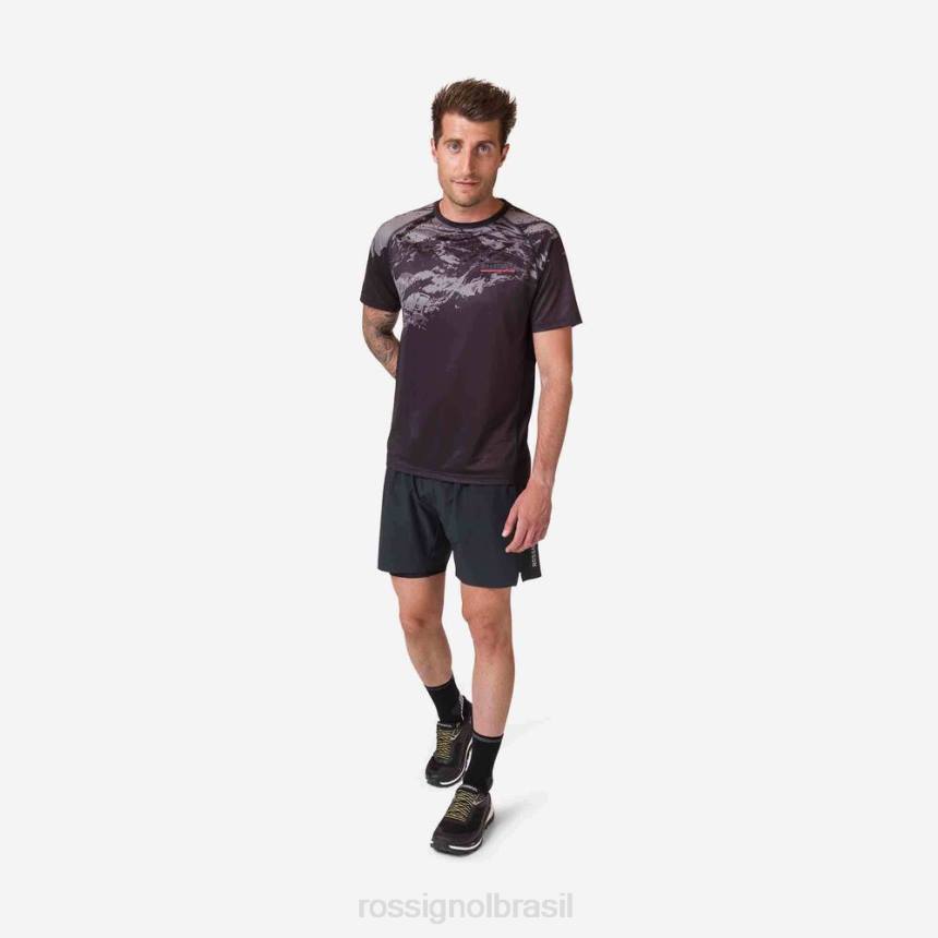 topos Rossignol camiseta leve preto homens XP609