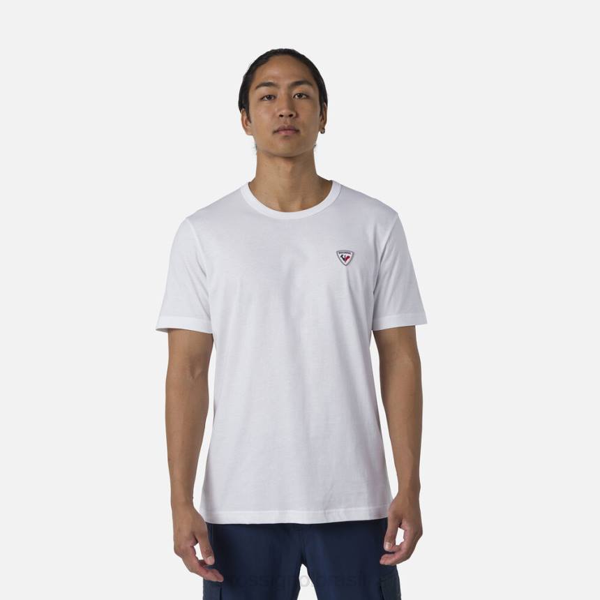 topos Rossignol camiseta lisa com logotipo branco homens XP6040