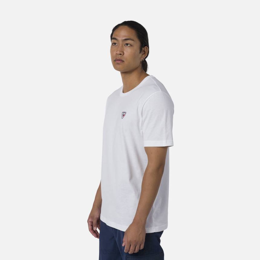 topos Rossignol camiseta lisa com logotipo branco homens XP6040