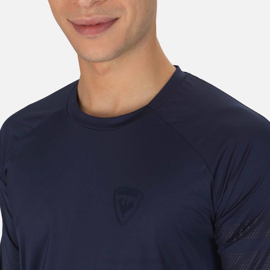 topos Rossignol camiseta manga longa skpr azul marinho homens XP60334