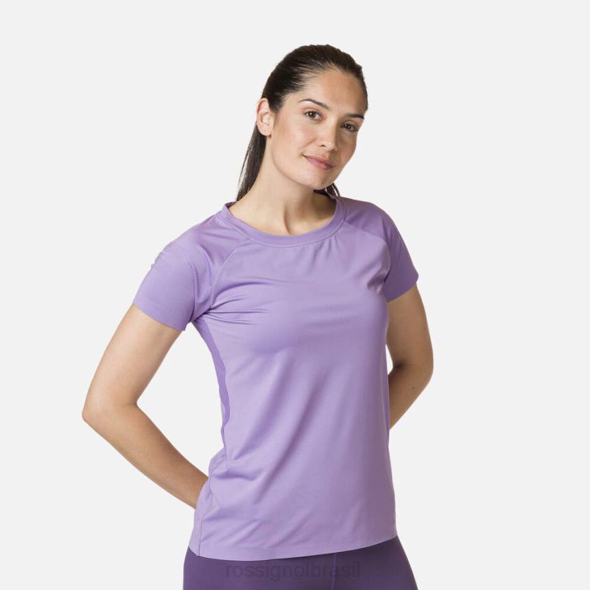 topos Rossignol camiseta tecnológica francêslilás mulheres XP60847