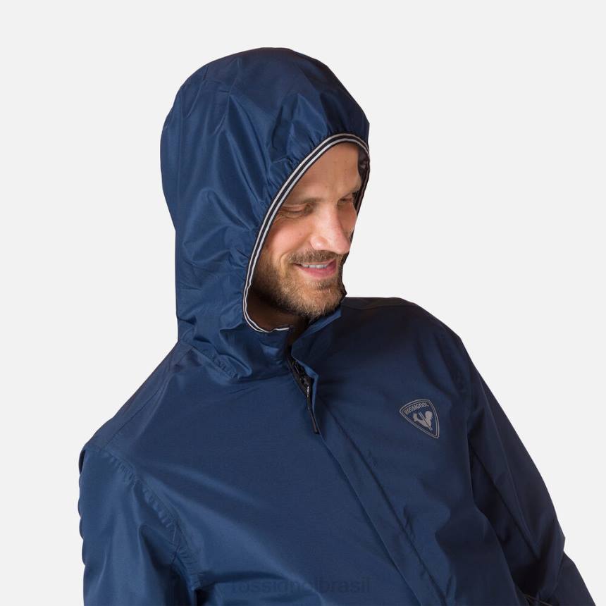 topos Rossignol jaqueta de chuva ativa azul marinho homens XP60309