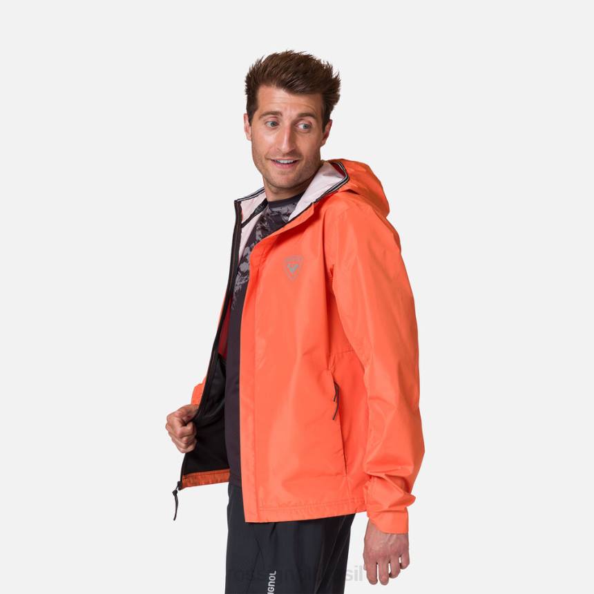 topos Rossignol jaqueta de chuva ativa laranja flamejante homens XP60412