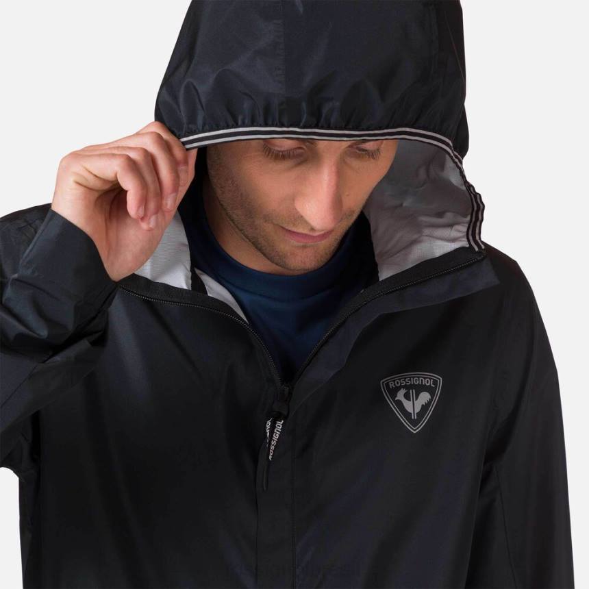 topos Rossignol jaqueta de chuva ativa preto homens XP60264