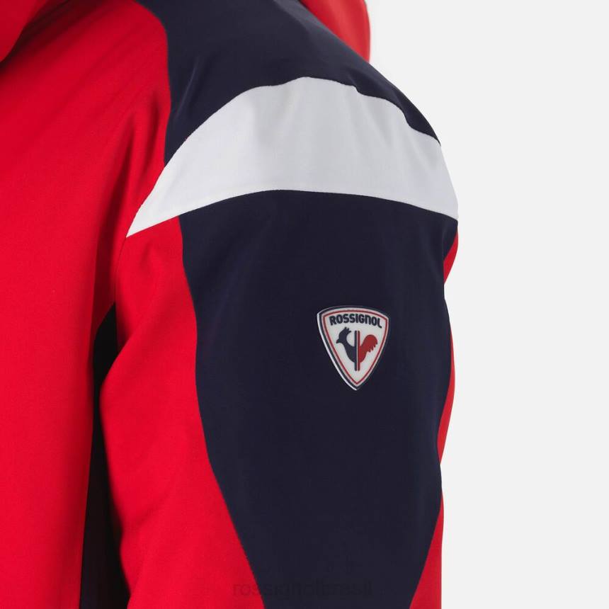 topos Rossignol jaqueta de esqui aéreo vermelho esportivo homens XP60678