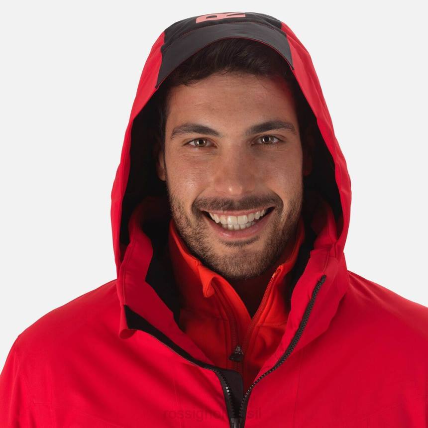 topos Rossignol jaqueta de esqui controle esporte vermelho homens XP60594