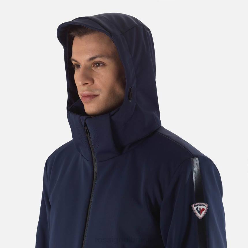 topos Rossignol jaqueta de esqui plana softshell azul marinho homens XP60567