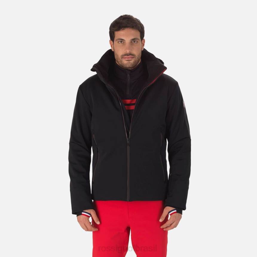 topos Rossignol jaqueta de esqui plana softshell preto homens XP60636