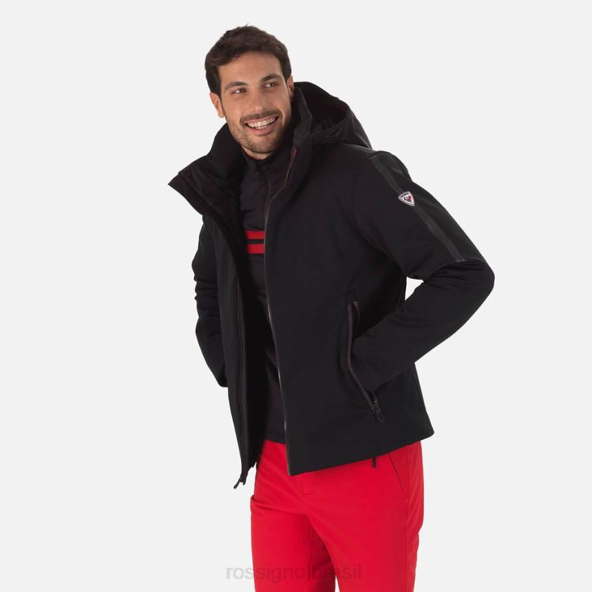 topos Rossignol jaqueta de esqui plana softshell preto homens XP60636