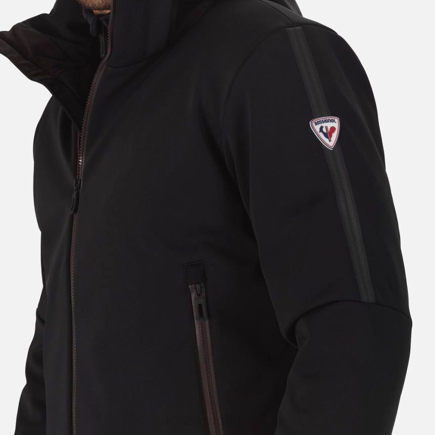 topos Rossignol jaqueta de esqui plana softshell preto homens XP60636