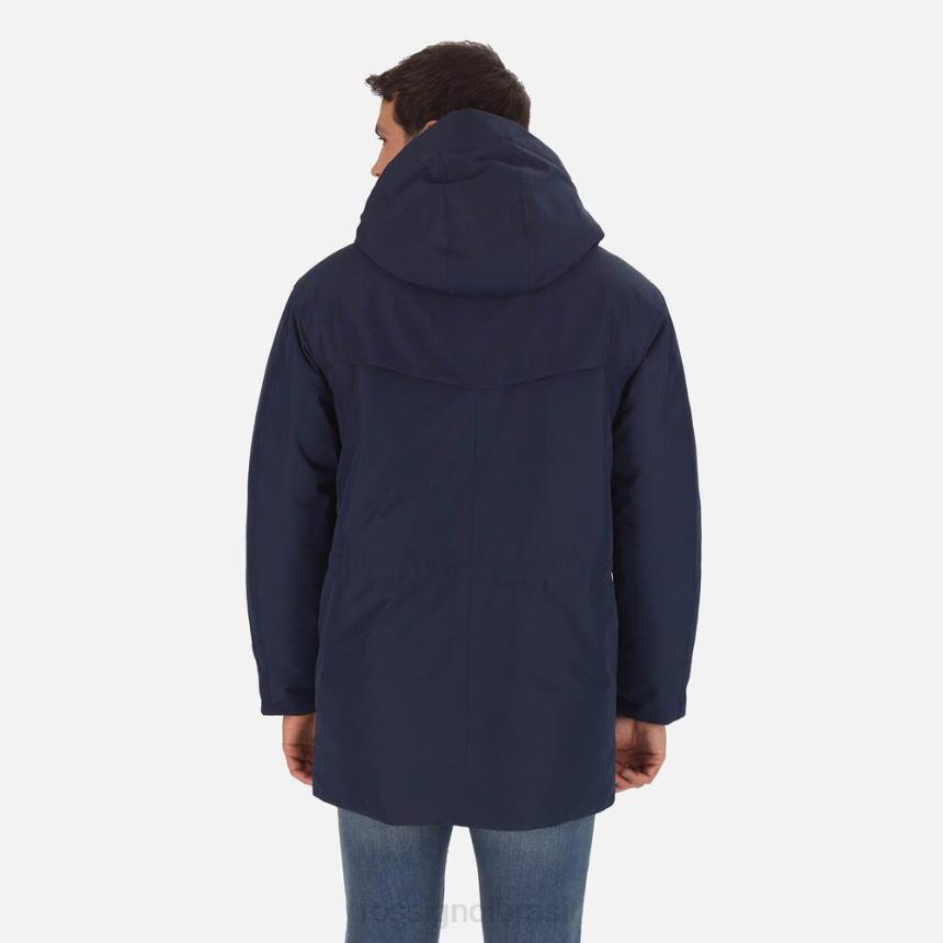 topos Rossignol jaqueta parka azul marinho homens XP60524