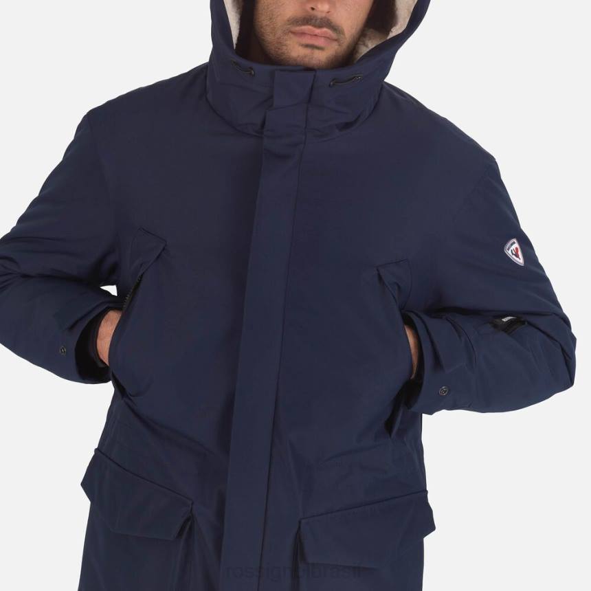 topos Rossignol jaqueta parka azul marinho homens XP60524