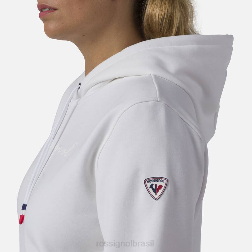 topos Rossignol moletom com capuz e logo branco mulheres XP60845