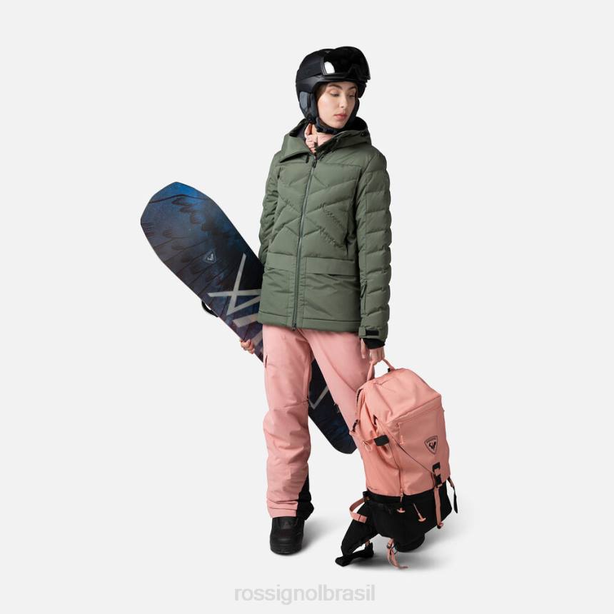 topos Rossignol parka de esqui inchada ébanoverde mulheres XP601037