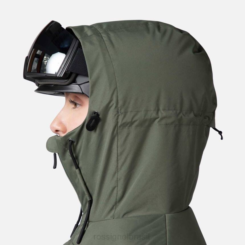 topos Rossignol parka de esqui inchada ébanoverde mulheres XP601037