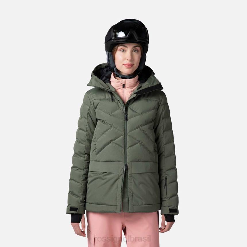 topos Rossignol parka de esqui inchada ébanoverde mulheres XP601037