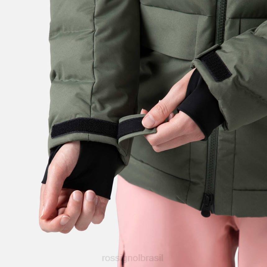 topos Rossignol parka de esqui inchada ébanoverde mulheres XP601037