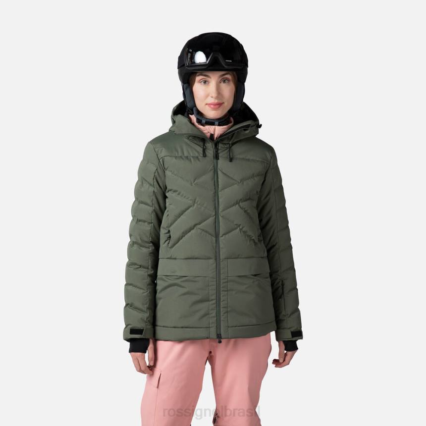 topos Rossignol parka de esqui inchada ébanoverde mulheres XP601037