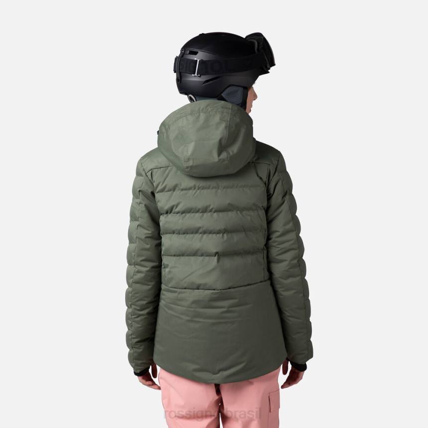 topos Rossignol parka de esqui inchada ébanoverde mulheres XP601037